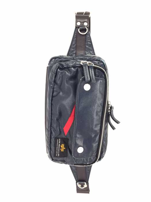 ALPHA INDUSTRIES （アルファインダストリーズ） フェイクレザーショルダーバック メンズ バッグ