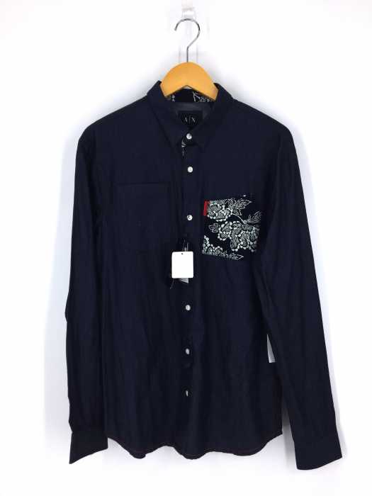 ARMANI EXCHANGE（アルマーニエクスチェンジ） ポケット切替カラーシャツ メンズ トップス
