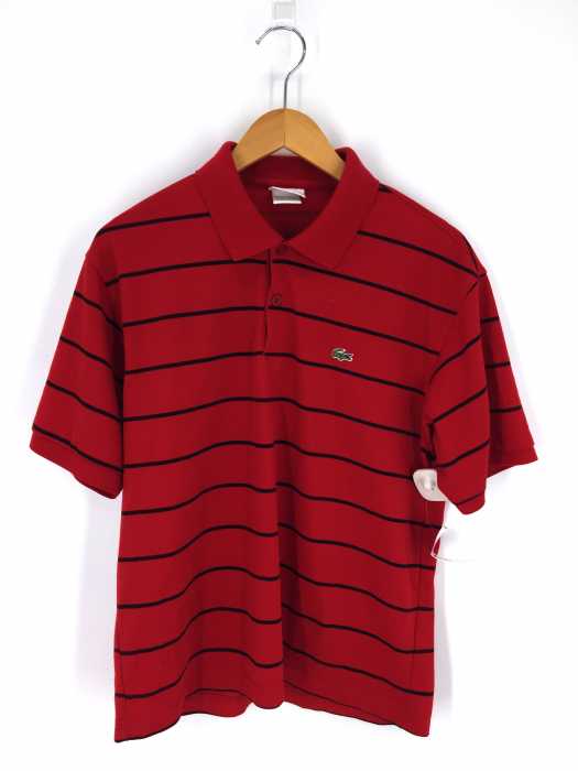 LACOSTE （ラコステ） ボーダー柄半袖ポロシャツ メンズ トップス