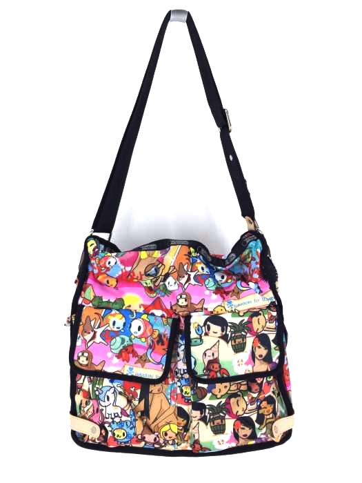 LeSportsac（レスポートサック） チャーム付き 総柄 ショルダーバッグ レディース バッグ