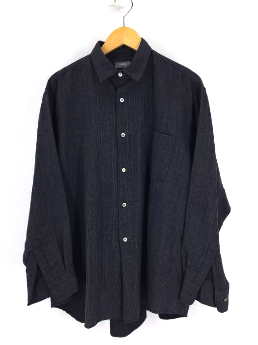 COMME des GARCONS HOMME（コムデギャルソンオム） 80s 初期タグ デカオム ウール 長袖シャツ メンズ トップス
