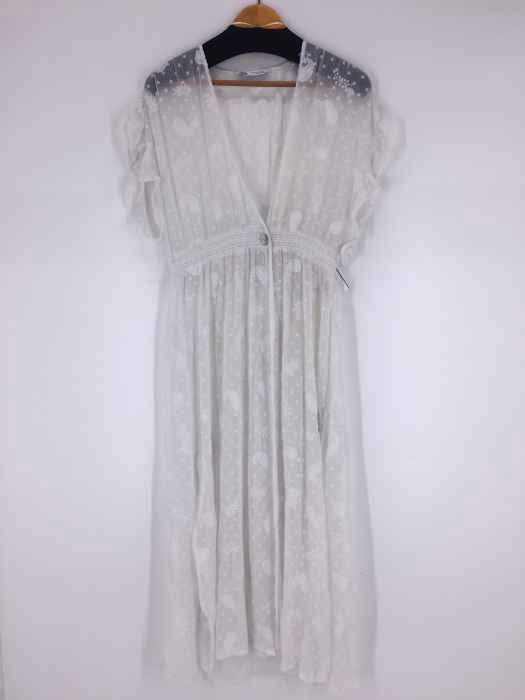 ZARA（ザラ） LONG EMBROIDERED BLOUSE レディース トップス