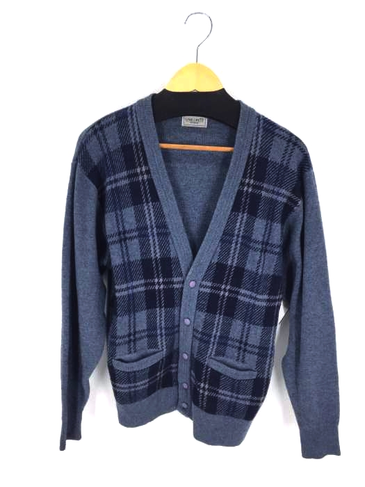 USED古着（ユーズドフルギ） LIME CREST ウール ナイロンニット メンズ トップス