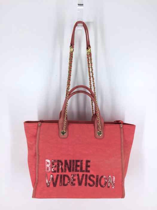 BERNIELE WIDEVISION(フルギ) スパンコールロゴショルダーバッグ レディース バッグ