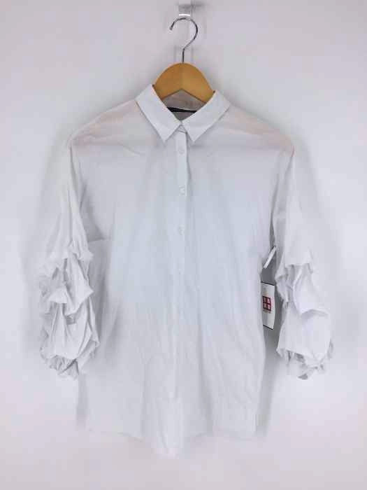 ZARA WOMAN(ザラ ウーマン) Button Down with Frilled Ruffle Sleeves レディース トップス