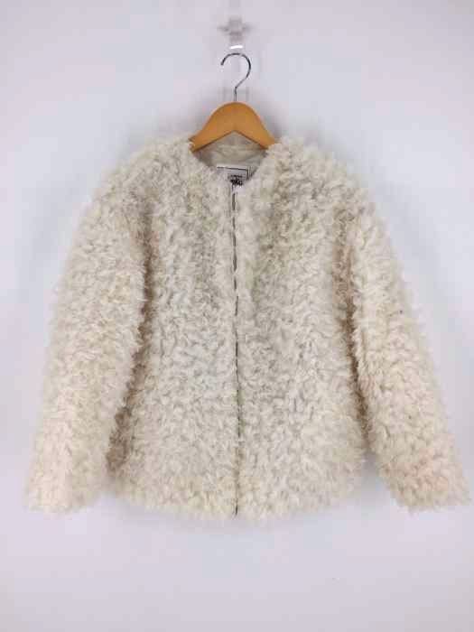 AS KNOW AS PINKY(アズノゥアズピンキー) 裏地キルティングジップアップファージャケット レディース アウター