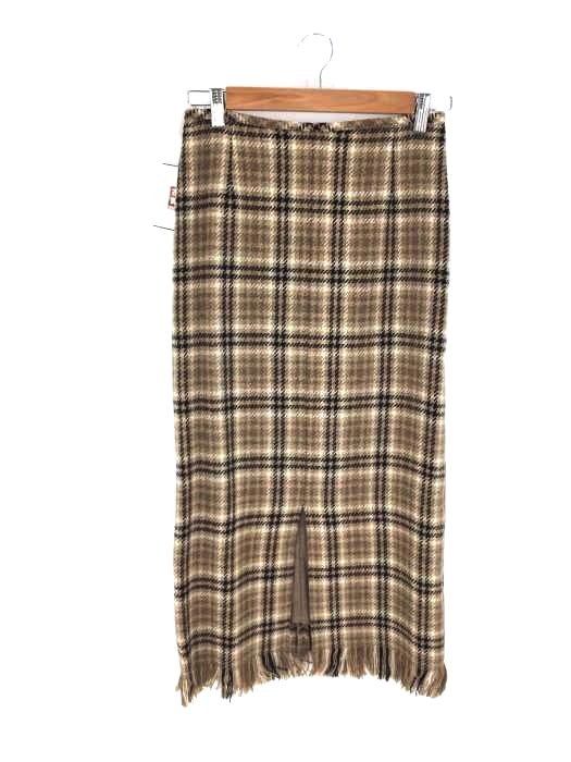 UNITED ARROWS green label relaxing（ユナイテッドアローズグリーンレーベルリラクシング） /FM チェック フリンジ スカート レディース スカート