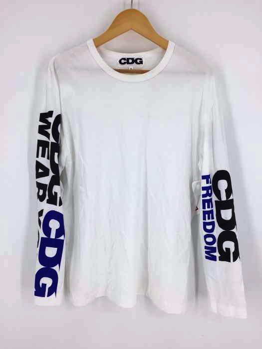 CDG COMME des GARCONS(シーディージー コムデギャルソン) 18SS 袖ロゴプリントカットソー メンズ トップス