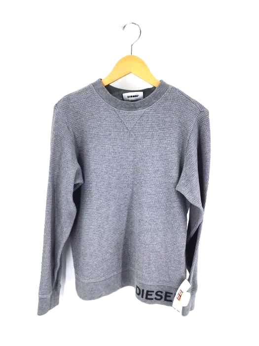 DIESEL（ディーゼル） 裾ロゴワッフルスウェット メンズ トップス