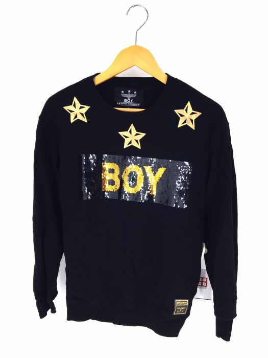 BOY LONDON（ボーイロンドン） UNISEX 3STAR フロントロゴクルーネックスウェット メンズ トップス