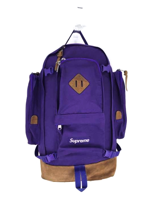 Supreme(シュプリーム) Purple/Leather 20th Backpack メンズ バッグ