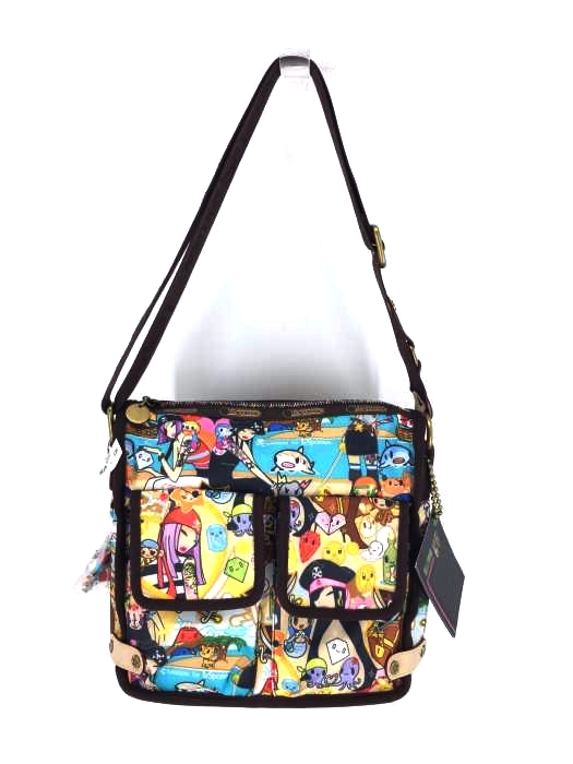 LeSportsac（レスポートサック） チャーム付き 総柄 ショルダーバッグ レディース バッグ