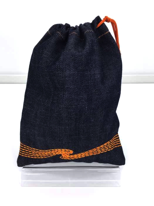 Nudie Jeans(ヌーディージーンズ) ステッチデザインデニムポーチ メンズ バッグ