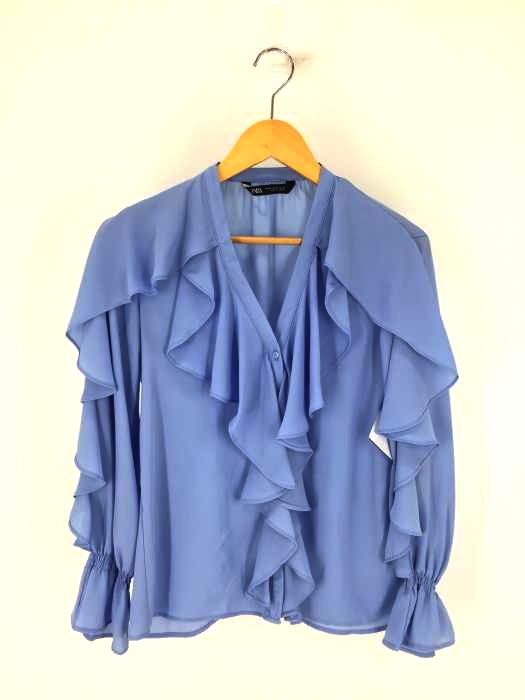 ZARA(ザラ) フリルブラウス レディース トップス