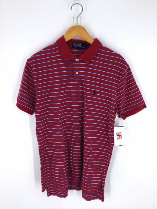 Polo by RALPH LAUREN (ポロバイラルフローレン) ボーダー柄ワンポイント半袖ポロシャツ メンズ トップス