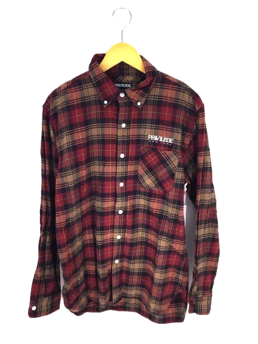PRIVILEGE(プリビレッジ) PLAID FLANNEL SHIRT メンズ トップス