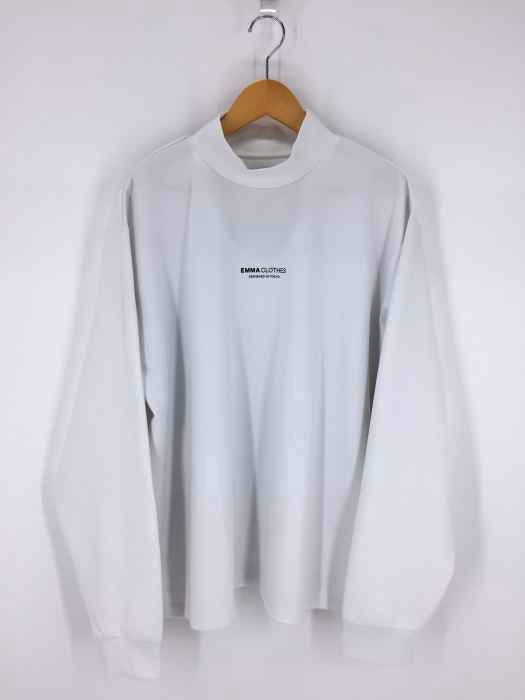EMMA CLOTHES（エマクローズ） スムースジャージー ハイネックロゴカットソー メンズ トップス