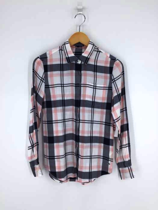 TOMMY HILFIGER（トミーヒルフィガー） レーヨン混 チェック柄長袖シャツ レディース トップス