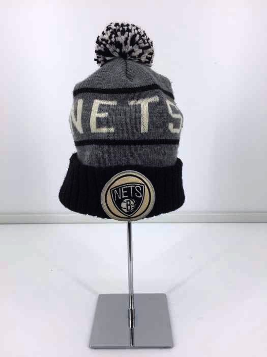 BROOKLYN（ブルックリン） Nets M&N MTC Cuffed Knit Blk/Gray メンズ 帽子