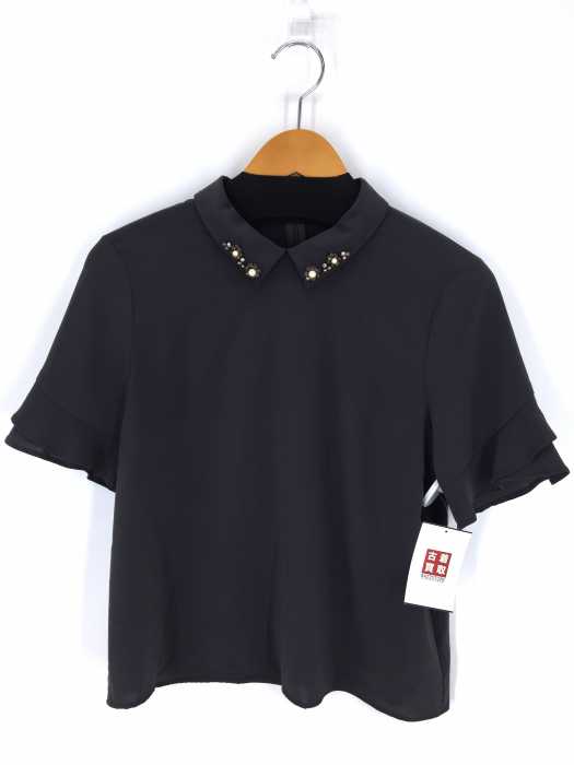 JILLSTUART（ジルスチュアート） ビジュー付きバックジップアップブラウス レディース トップス