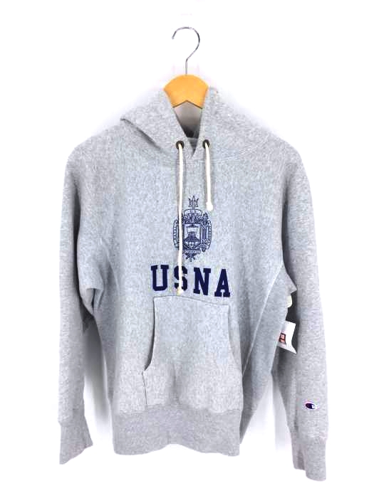 Champion(チャンピオン) 青単タグ USNA REVERSE WEAVE プルオーバーパーカー メンズ トップス