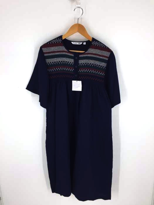 UNIQLO JW ANDERSON（ユニクロ ジェイダブリューアンダーソン） リネンブレンドスモッキングワンピース レディース ワンピース