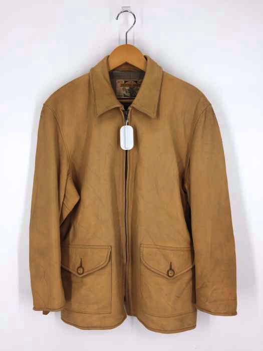 USED古着（ユーズドフルギ） vintage CUSTOM MADE TALONジップ ディアスキン フラップポケット付きレザージャケット メンズ アウター