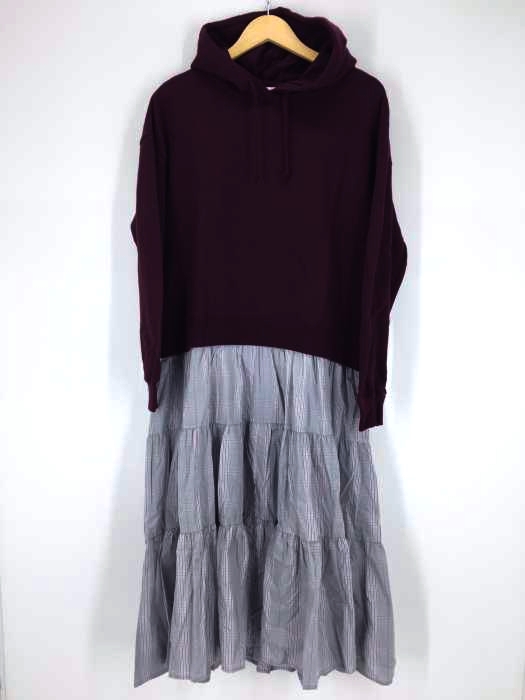 Ray BEAMS（レイビームス） 切替グレンチェックティアードワンピース レディース ワンピース