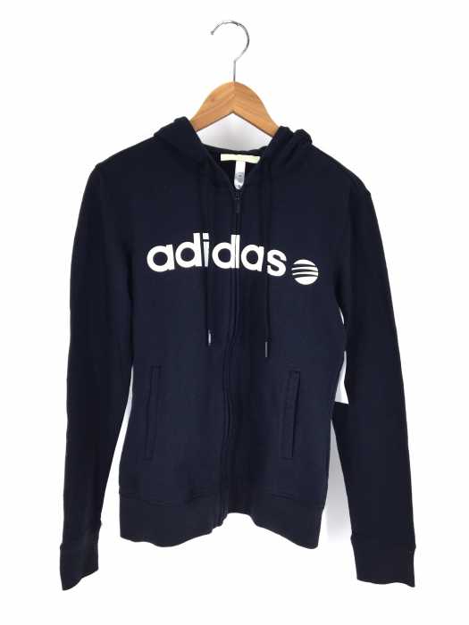 adidas neo label （アディダスネオレーベル） ロゴプリントパーカー レディース トップス