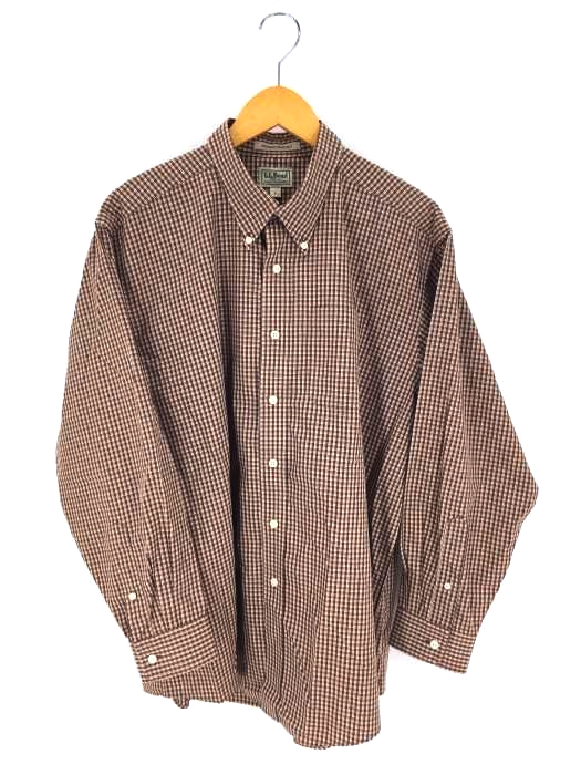 L.L.Bean(エルエルビーン) WRINKLE RESISTANT チェック柄長袖BDシャツ メンズ トップス