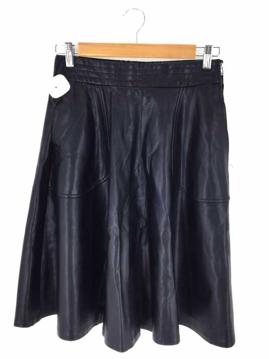 ZARA trafaluc（ザラトラファルック） フェイクレザーフレアスカート レディース スカート