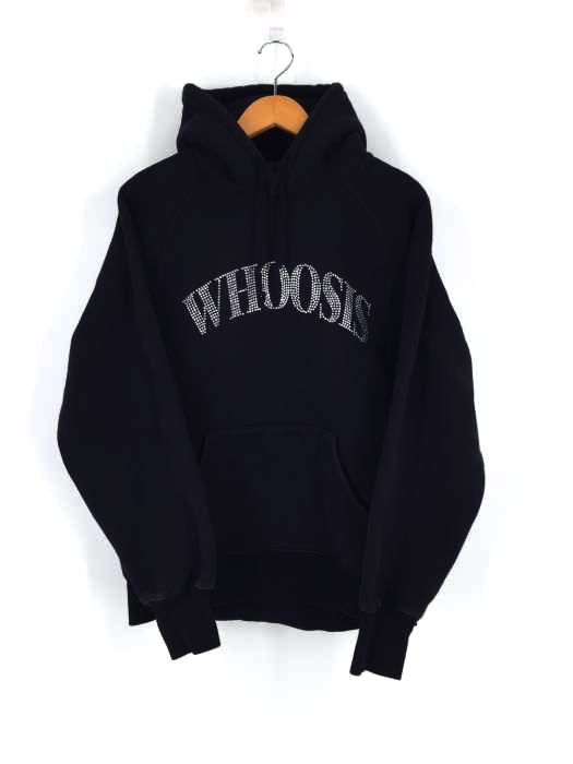 WHOOSIS（フルギ） ヘビーウエイト スタッズロゴプルオーバーパーカー メンズ トップス