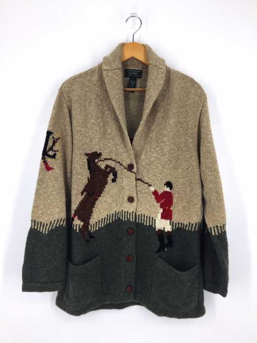 LAUREN RALPH LAUREN（ローレンラルフローレン） リネン混 ネイティブ柄 カーディガン メンズ トップス