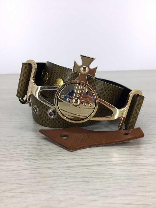 Vivienne Westwood （ヴィヴィアンウエストウッド） ボタンベルト 型押し レディース ファッション雑貨