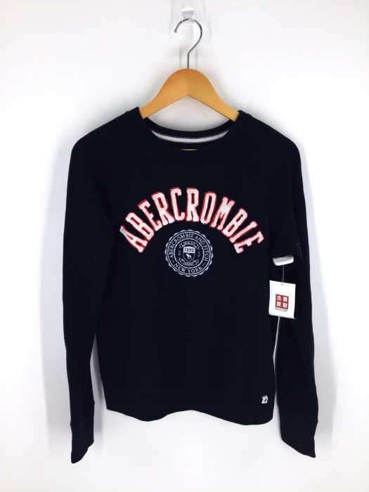 Abercrombie & Fitch（アバクロンビーアンドフィッチ） ロゴ刺繍クルーネックスウェット レディース トップス