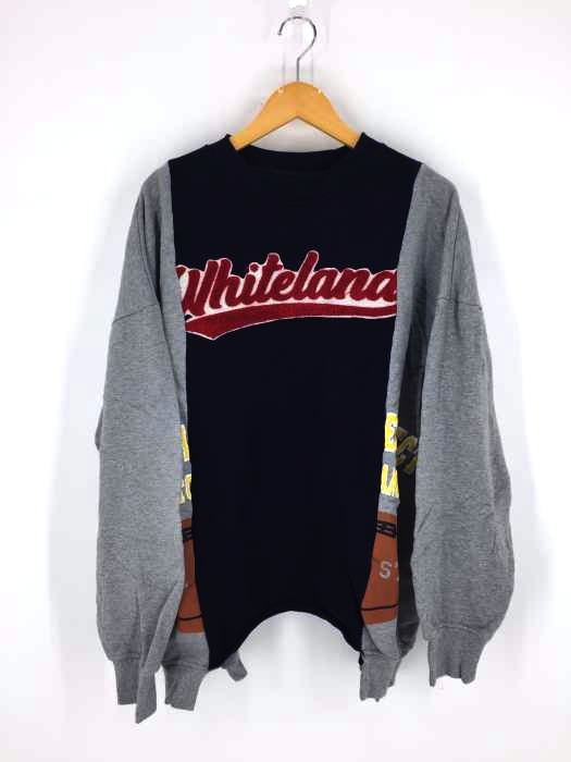 WHITELAND（ホワイトランド） ロゴ切替スウェット メンズ トップス