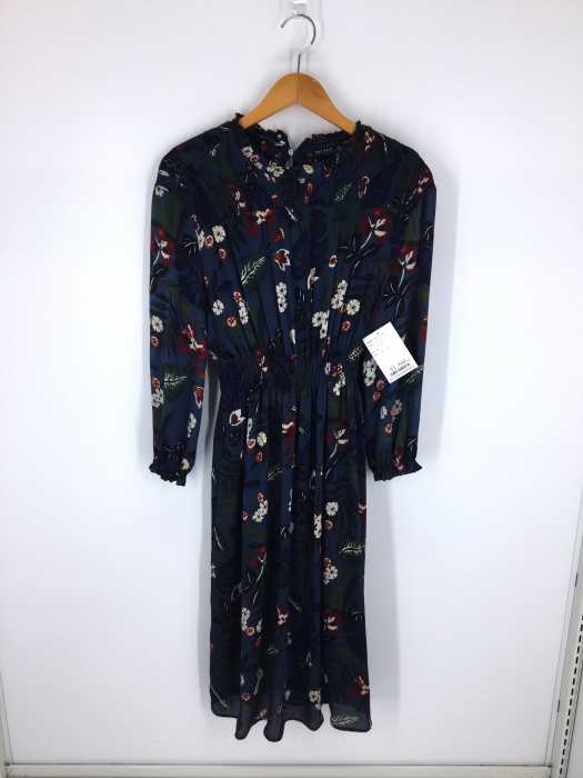 ZARA BASIC (ザラベーシック) 花柄長袖ワンピース レディース ワンピース
