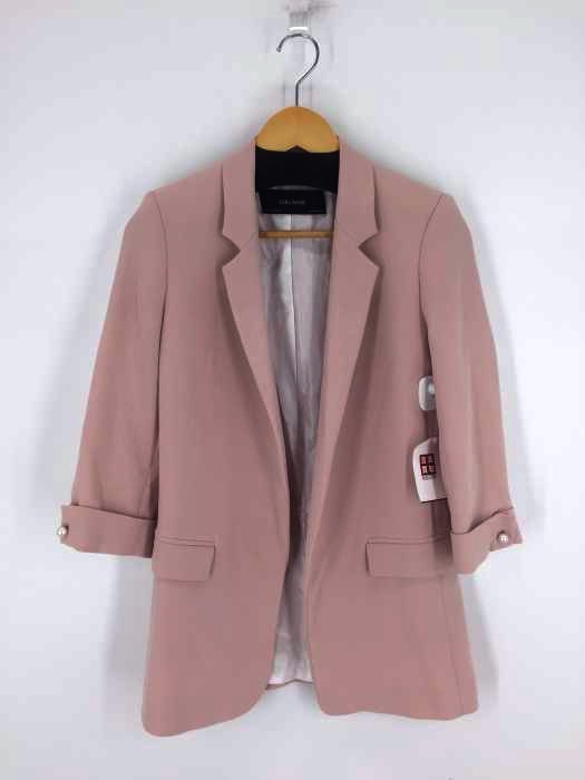 ZARA BASIC(ザラベーシック) NUDE PINK LONG BLAZER レディース アウター
