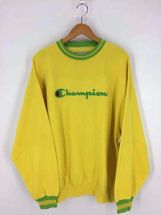 Champion(チャンピオン) ロゴ刺繍 クルーネックスウェット メンズ トップス
