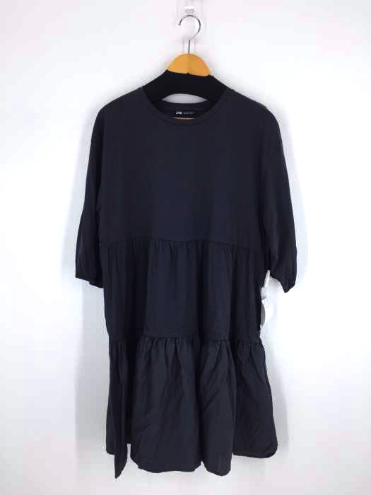 ZARA（ザラ） フリルハーフスリーブカットソーワンピース レディース ワンピース