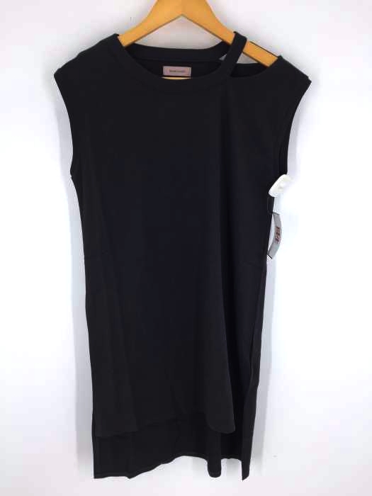 BEAMS Lights(ビームスライツ) 強撚 ネックスリット ノースリーブ カットソー レディース トップス