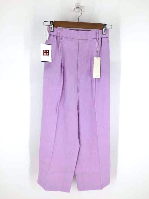 qualite（カリテ） リネンレーヨンワイドパンツ レディース パンツ
