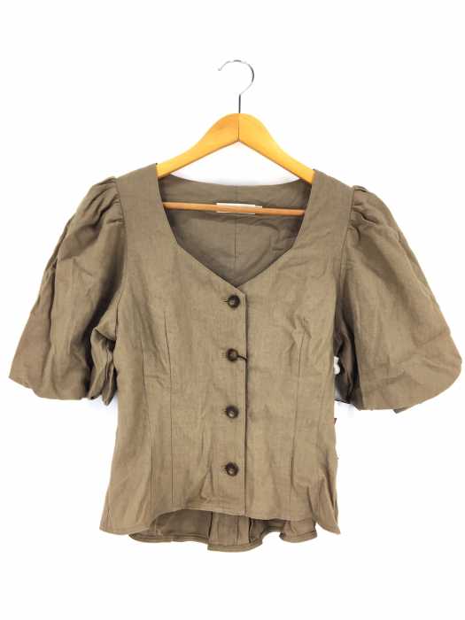 moussy （マウジー） PUFF SLEEVE TUCK BLOUSE レディース トップス