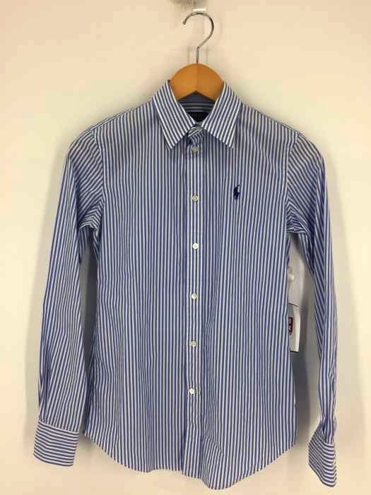 POLO RALPH LAUREN（ポロラルフローレン） SLIM STRETCH ポニー刺繍ストライプシャツ レディース トップス