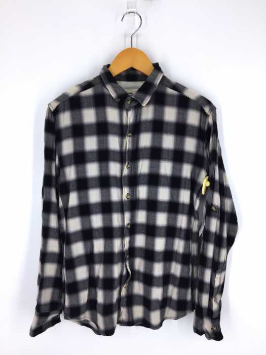 Casper John キャスパージョン モノクロチェックシャツ メンズ トップス ブランド古着買取販売バズストア