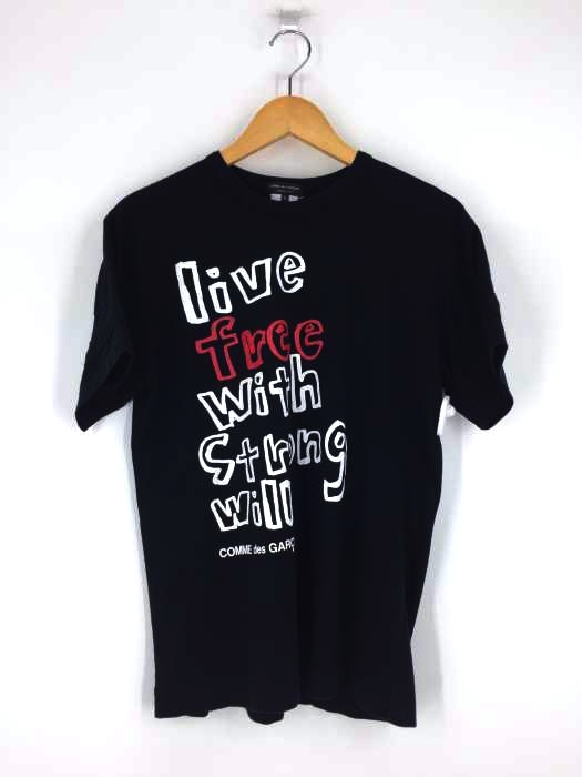 COMME des GARCONS HOMME PLUS（コムデギャルソンオムプリュス） AD2018 live free with strong will 半袖Tシャツ メンズ トップス