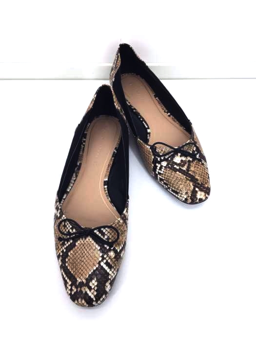 ZARA trafaluc（ザラトラファルック） スネークプリントフラットパンプス レディース シューズ