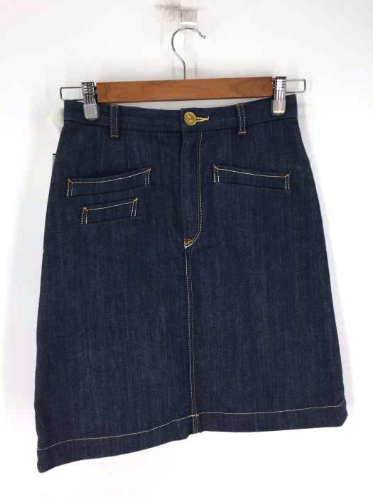 Paul+Paul Smith(ポールプラスポールスミス) スリムストレート ジッパーフライ3PKT デニムスカート レディース スカート