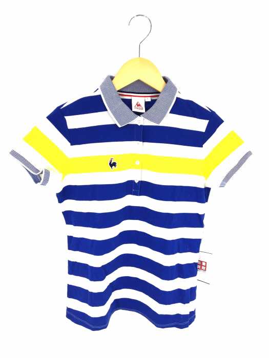 le coq sportif （ルコック スポルティフ） ボーダー柄半袖ポロシャツ レディース トップス