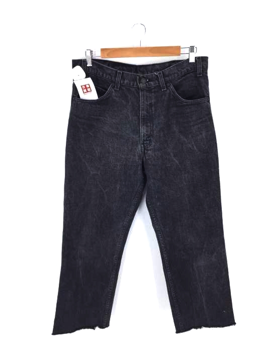 Levis（リーバイス） USA製 カットオフ ブラックデニムパンツ メンズ パンツ
